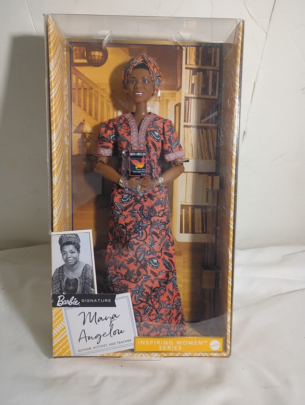 Barbie Signature Inspiring Women Series Dr. Maya Angelou 12" Doll NIB SEALED